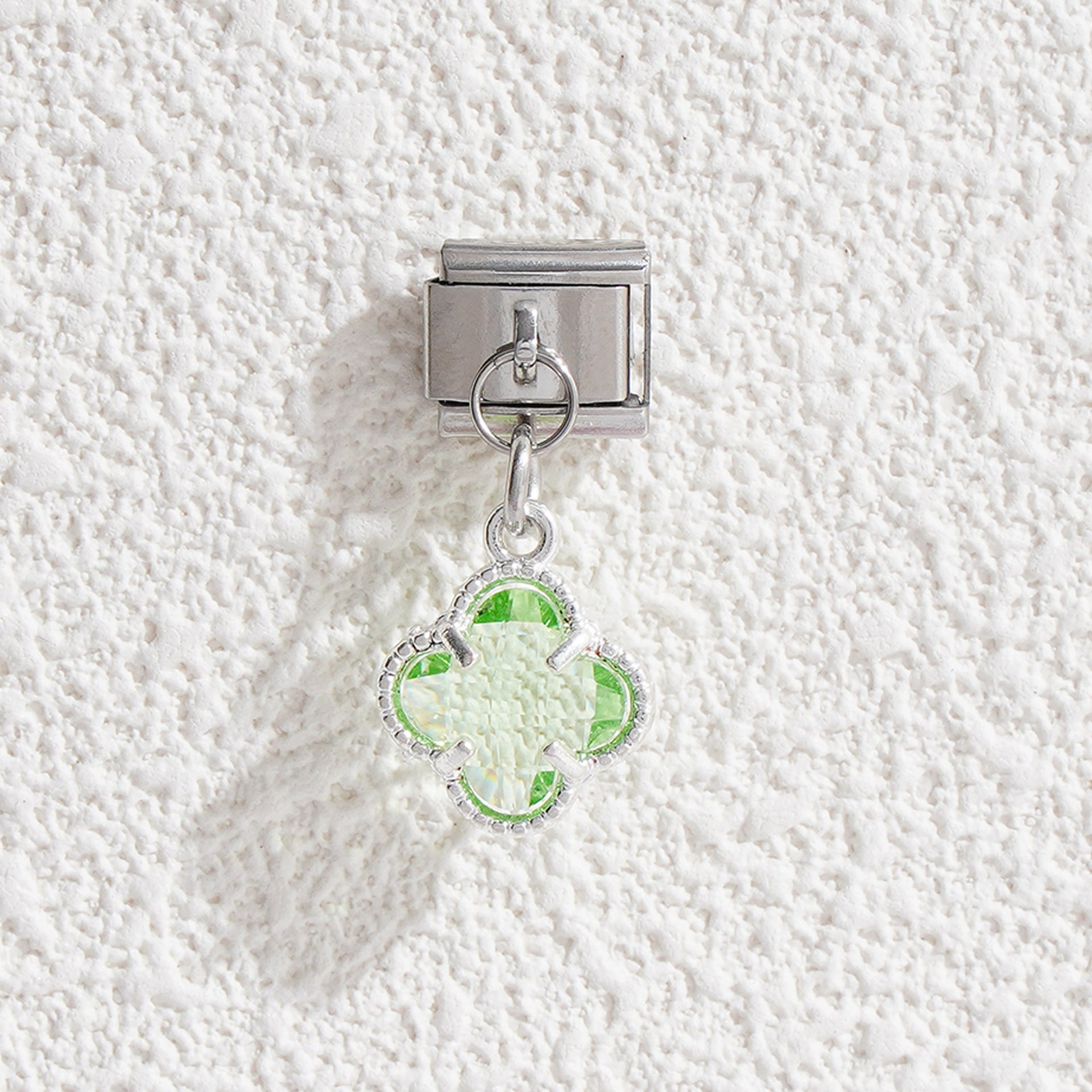 Wholesale 5pcs Italian Charm Bracelet 9mm DIY Splicing Flower Pendant Stainless Steel Composable Bracelet