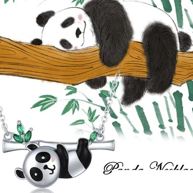 Wholesale Fashion  Personalized Little Panda Necklace