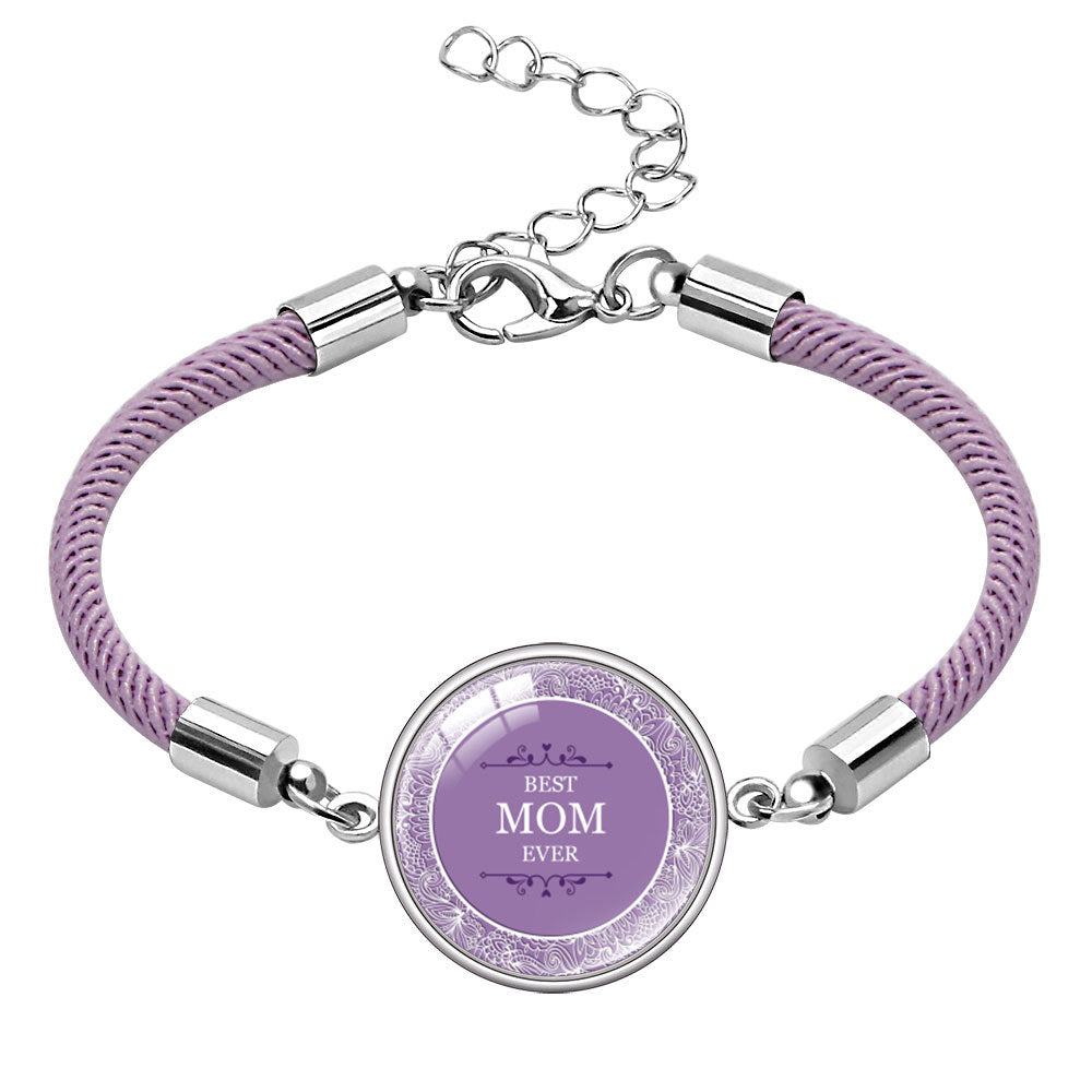 Wholesale  Mother's Day Bracelet Jewelry mom Letter Crystal Bracelet