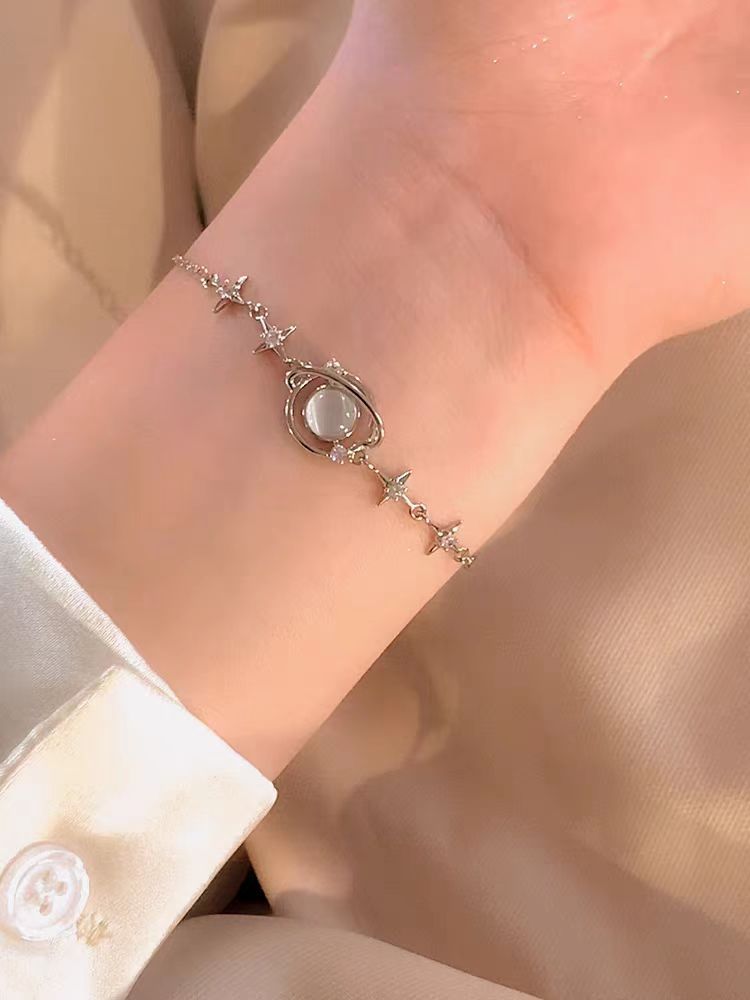 Wholesale 925 Sterling Silver Small Planet Bracelet
