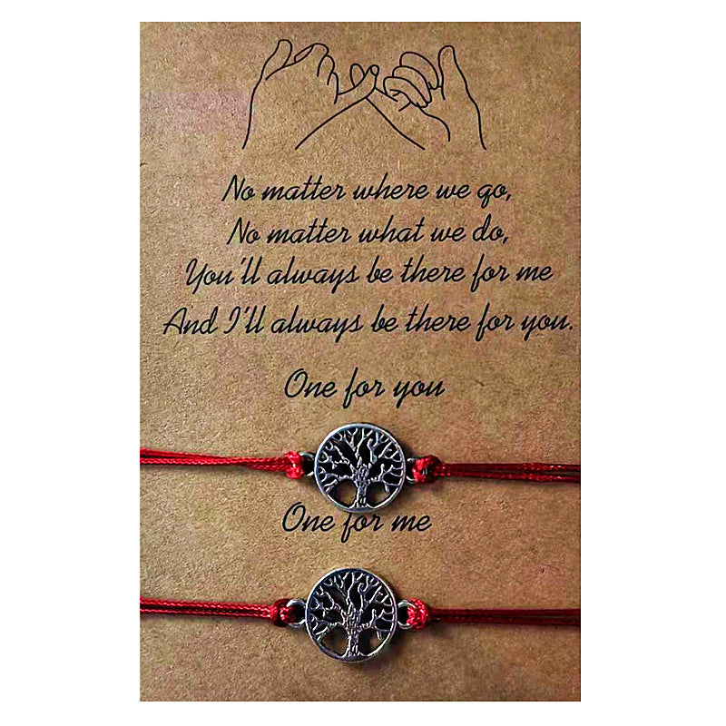 Wholesale  Alloy Sunflower  Woven Card Bracelet