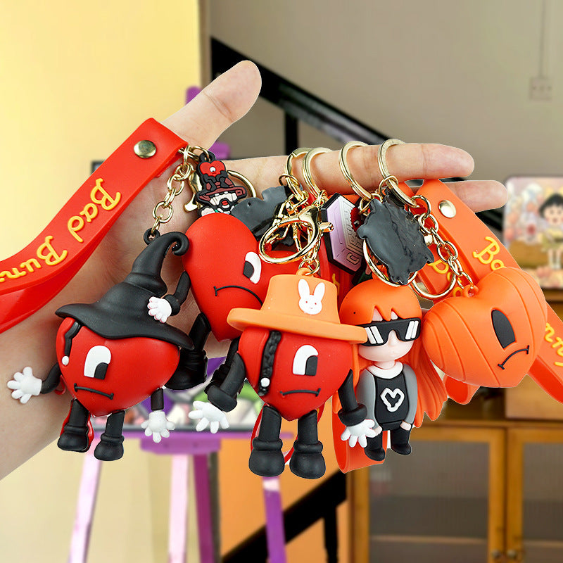 Pvc Keychain Toy Wholesale Cartoon Cute PVC Love Doll Keychains ACC-KC-Yexiang003