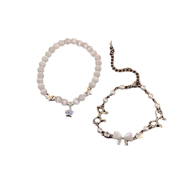 Wholesale Star Barbed Wire Bow Bracelet