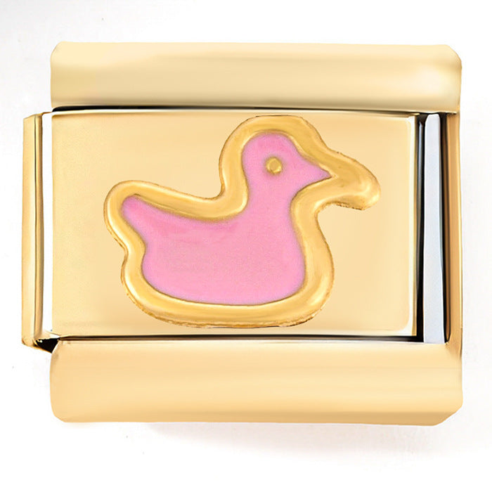 Wholesale Italian Charm Bracelet 9mm DIY Splicing Creative Pattern Stainless Steel Composable Bracelet