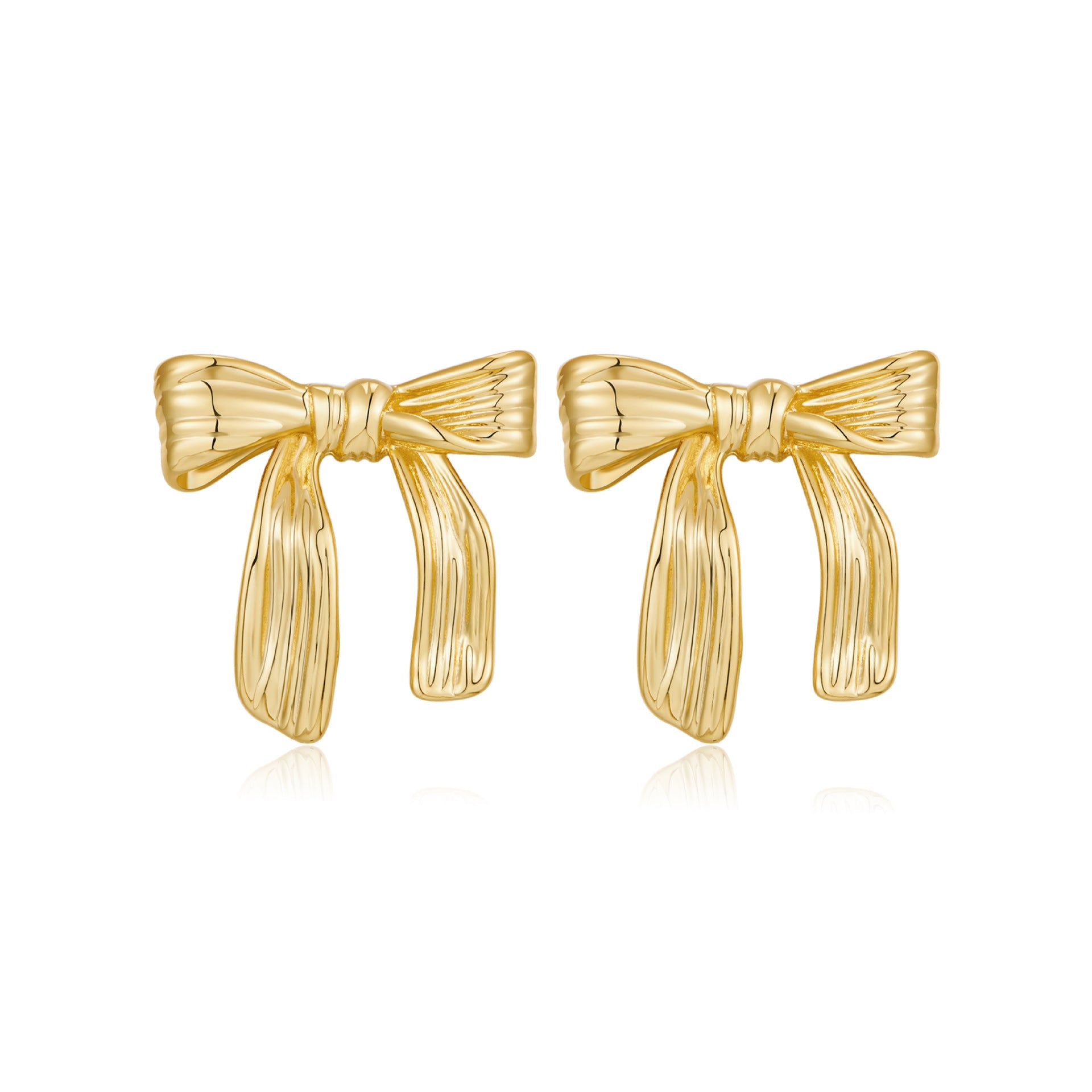 Wholesale Bow Earrings, Light Luxury, High Grade Copper Plated Earrings, ACC-ES-HuaChuang009