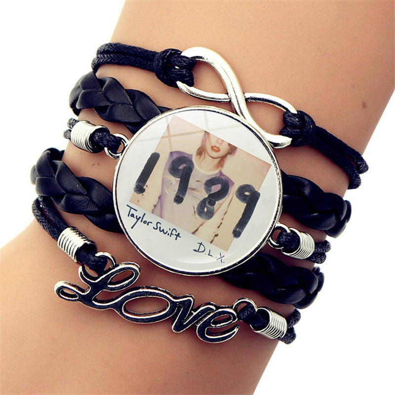Wholesale Music Celebrity Leather Jewelry Leather Bracelets ACC-BT-JiaYun004