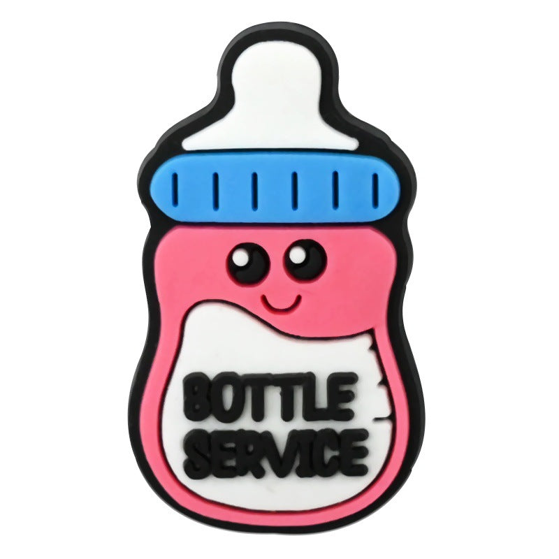 Wholesale  Random 100pcs medical series clogs PVC Soft Rubber Shoe Buckle Decoration