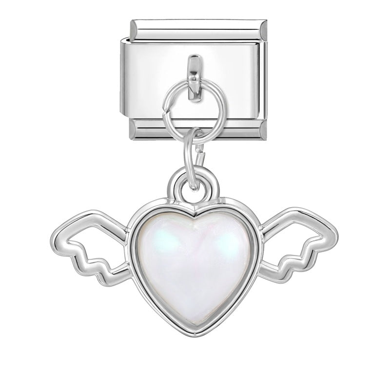 Wholesale Italian Charm Bracelet 9mm DIY creative steel color dream pendant  Creative Stainless Steel Composable Bracelet