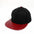 Wholesale Flat Brim Hat PU leather color matching hip hop hat  baseball cap