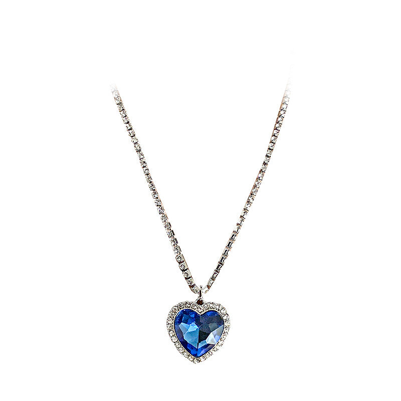 Wholesale  Heart of the Sea Necklace Diamond Love Pendant Necklaces