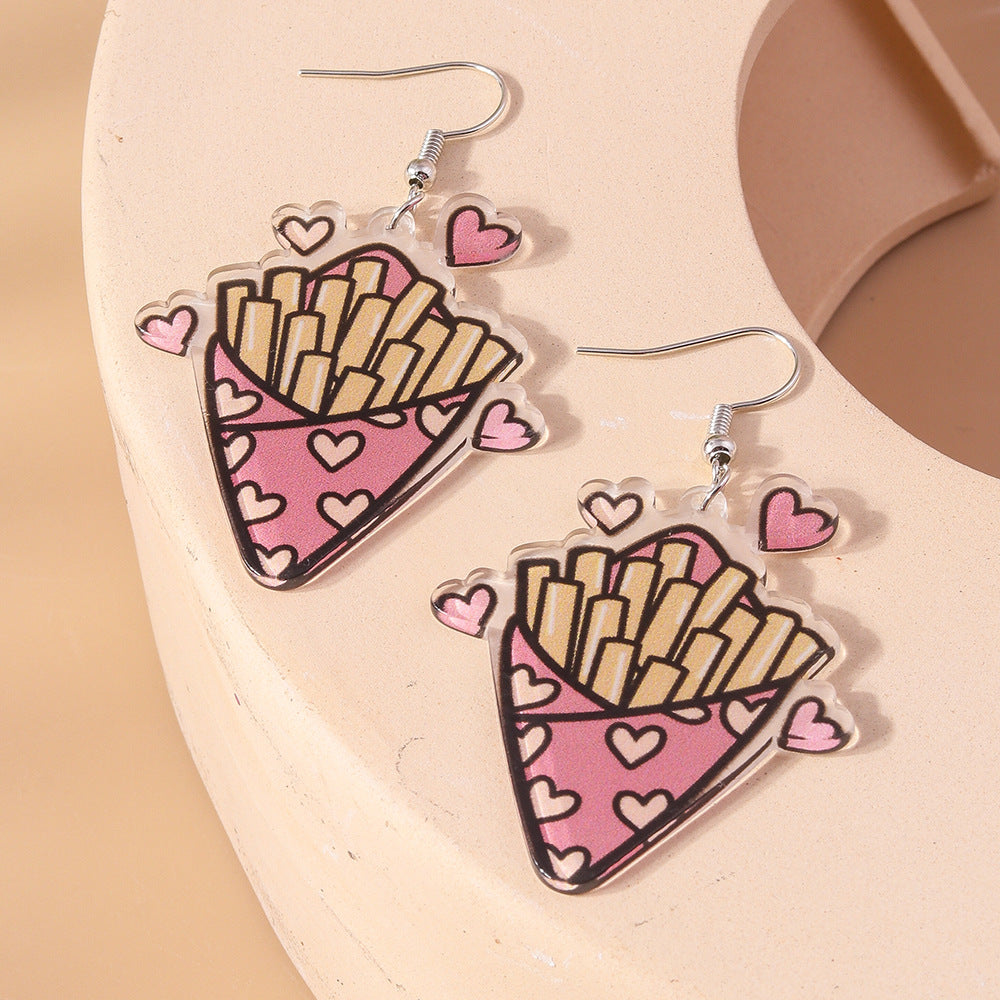 Wholesale Coke beer ear hook earrings
