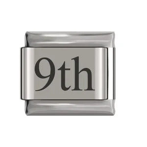 Wholesale 9mm Italian Charm Starter Bracelets DIY Laser Single Section Creative Stainless Steel Composable Bracelet