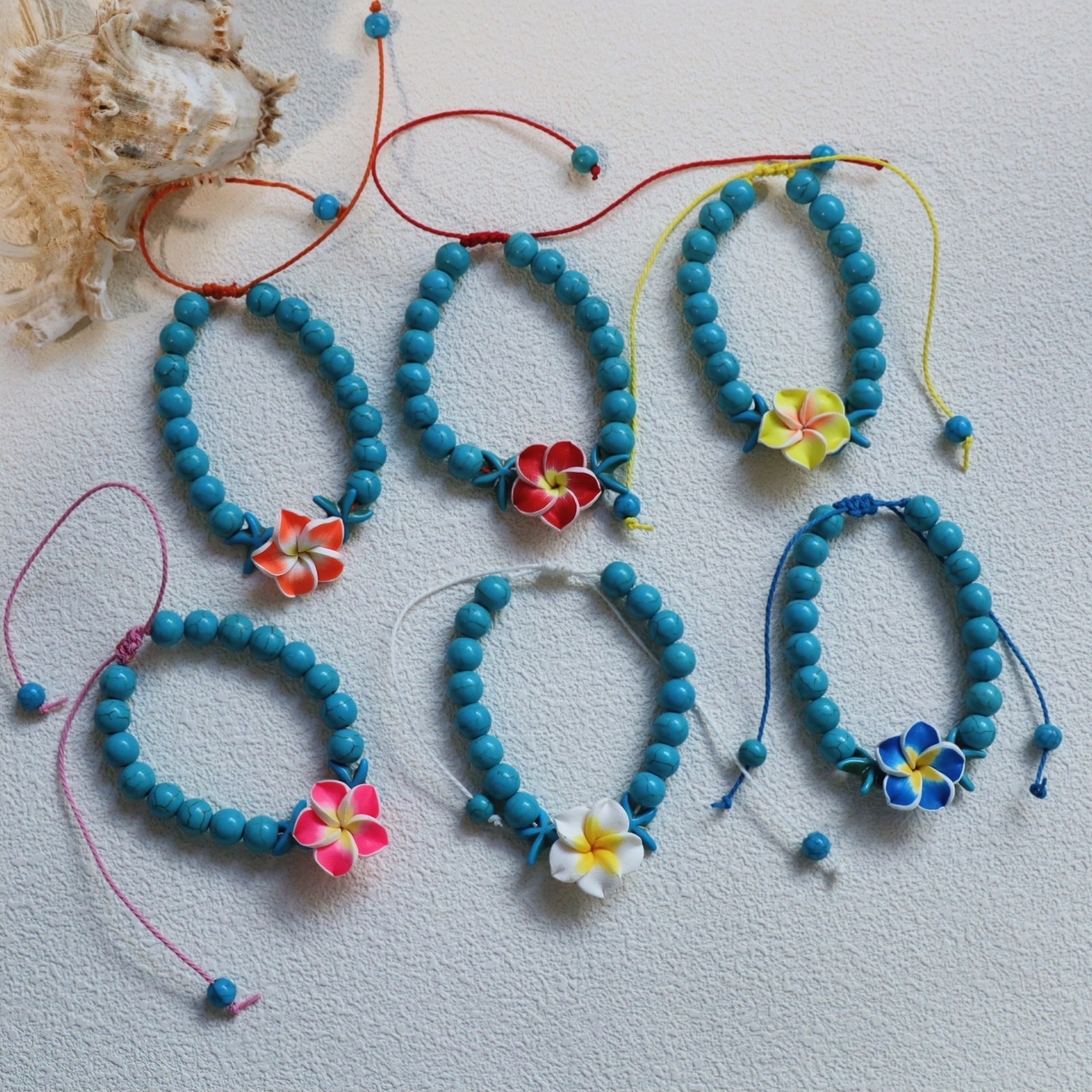 Wholesale Bohemian Sunflower Bracelet - Turquoise Beaded Leather Jewelry Accessory,  Trendy Gift for Women