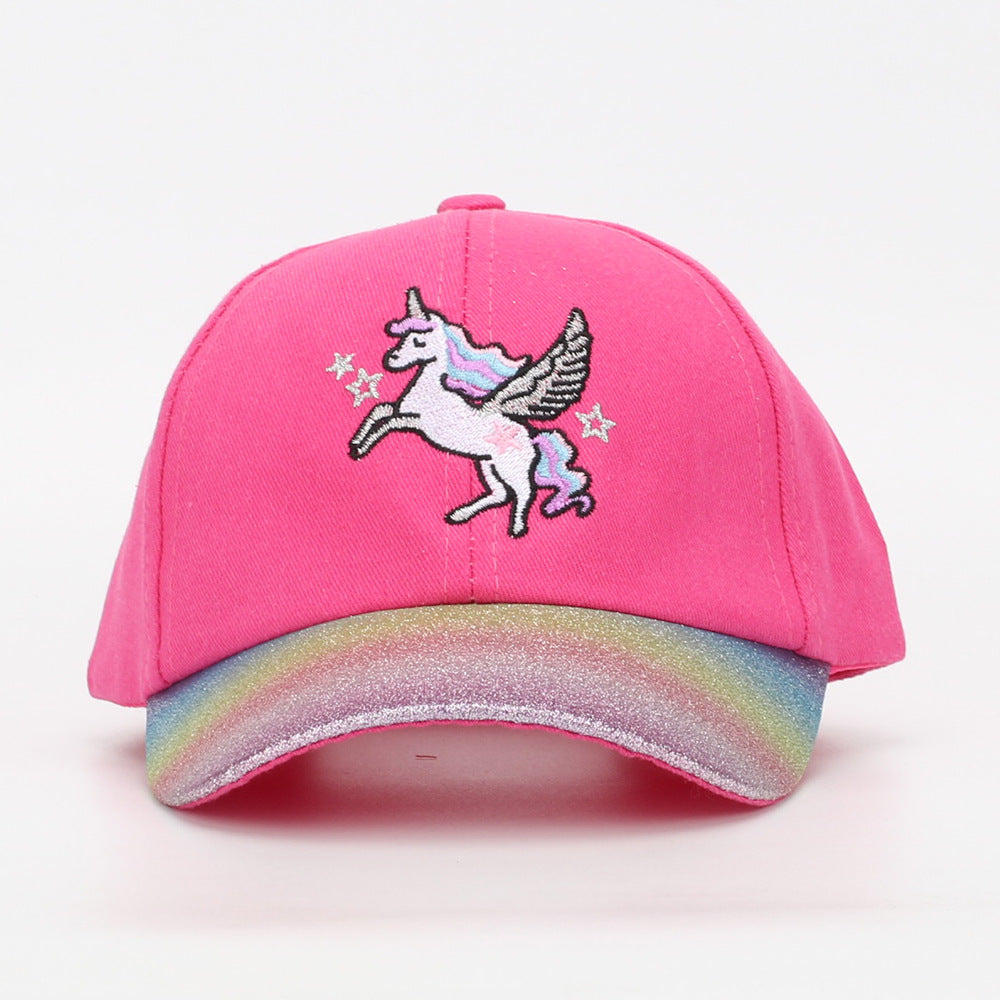 Wholesale Children's Cartoon Unicorn Baseball Cap Kids Hat ACC-KH-JingHong004