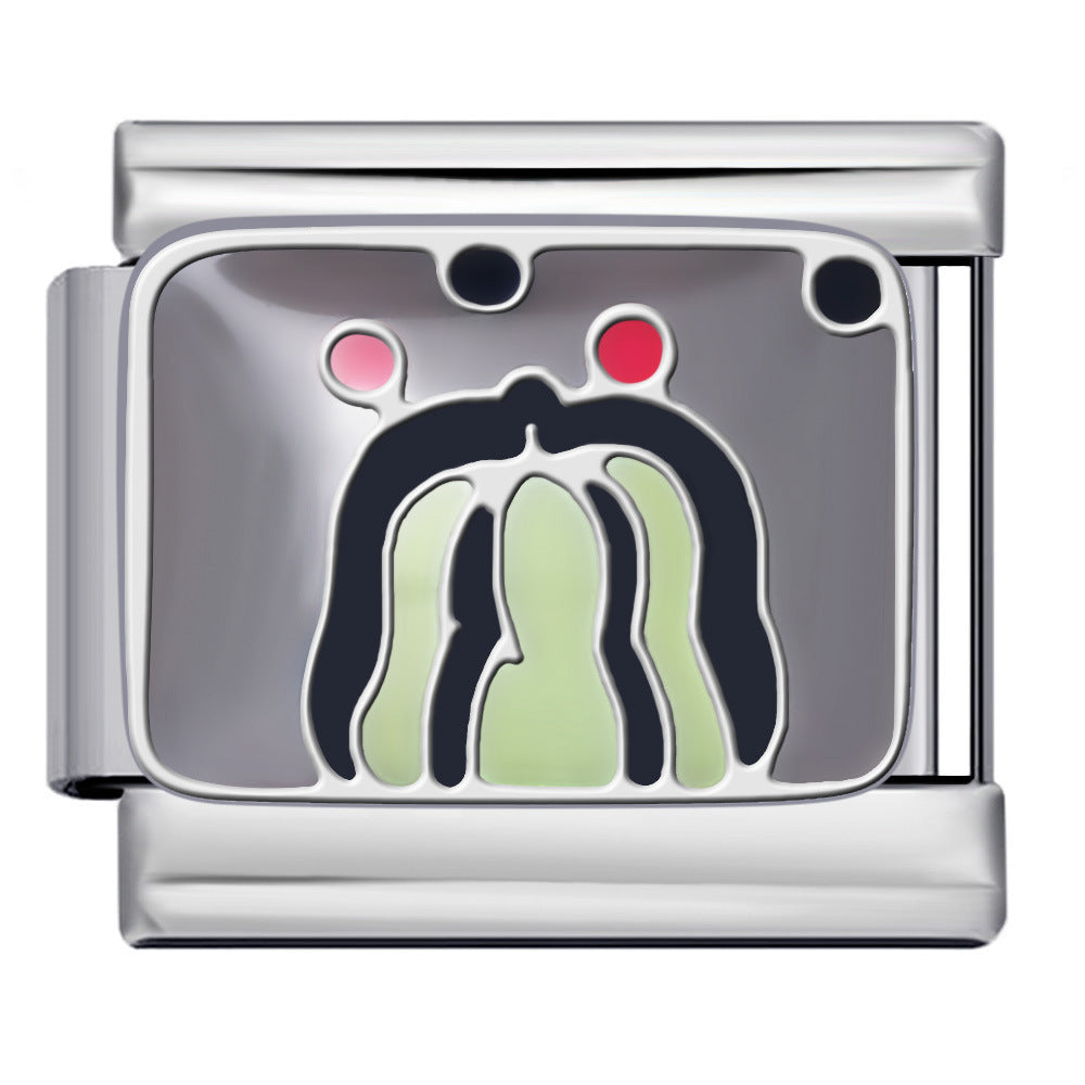 Wholesale 5pcs Italian Charm Bracelet 9mm DIY Splicing Cute Creative Stainless Steel Composable Bracelet