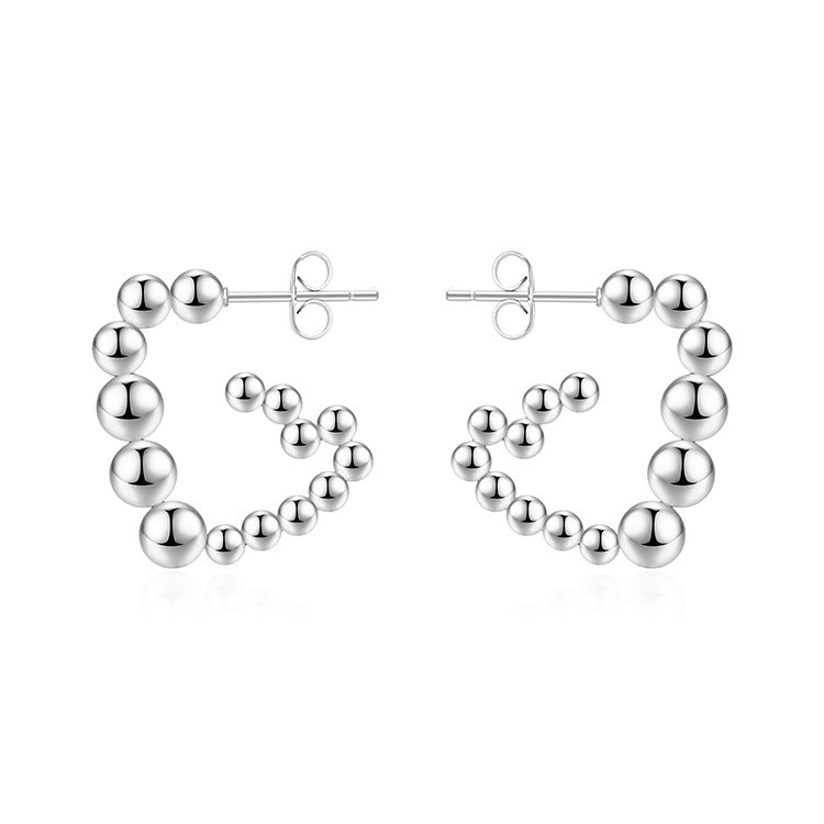 Wholesale Beads Triangle Stainless Steel 18K Gold Plated Earrings ACC-ES-MuShan032