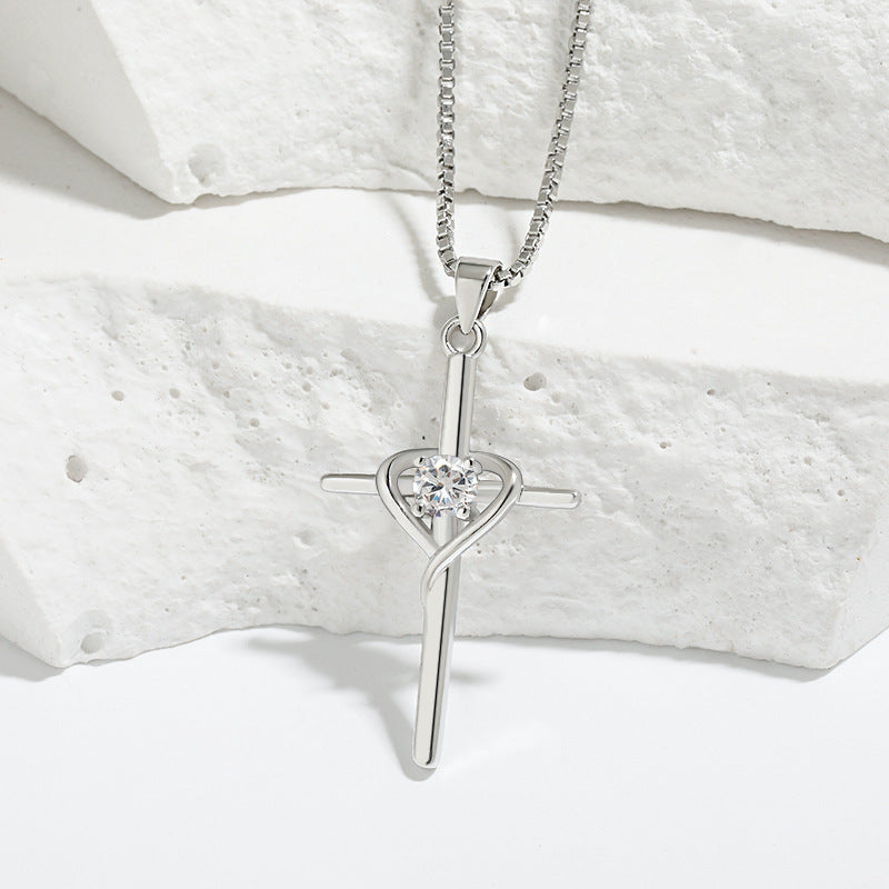 Wholesale  twelve constellation stone clavicle chain  cross necklace