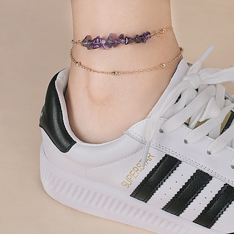 Wholesale Multi-layered Bohemian Crystal Anklets ACC-AS-Yiran001