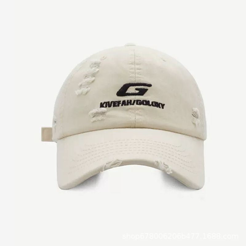 Wholesale Ripped Hip Hop Embroidery Cotton Hat Baseball Cap ACC-HT-HuiYu001