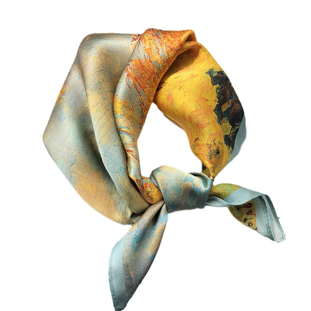 Wholesale  Silk f Women' s Autumn f f All-match Hair Band Fashion Small Square f