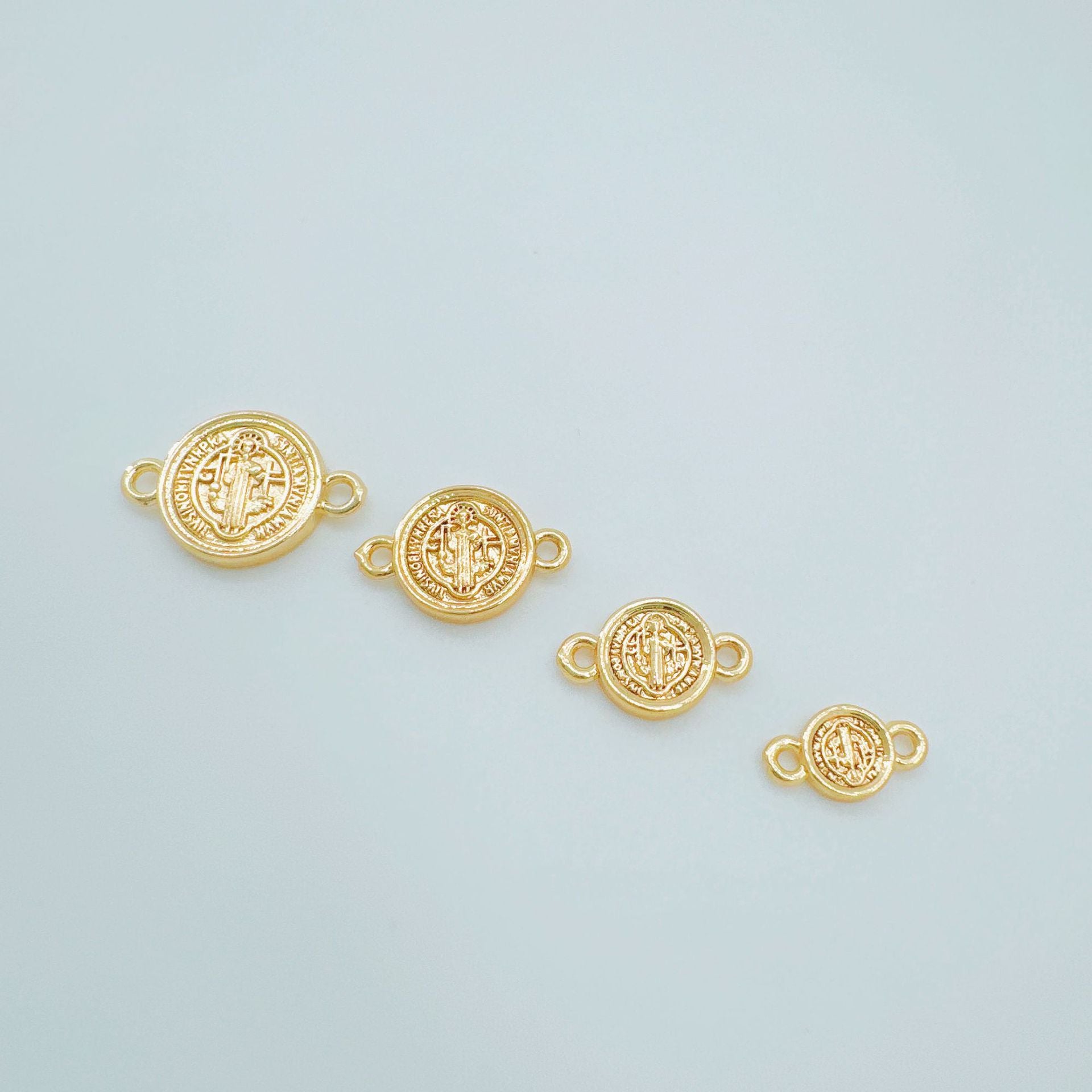 Wholesale Double Hollow Pendant Copper Electroplated DIY Jewelry Making Charm Fashion Accessory