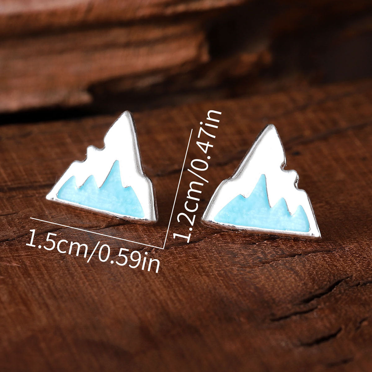 Wholesale blue iceberg earrings