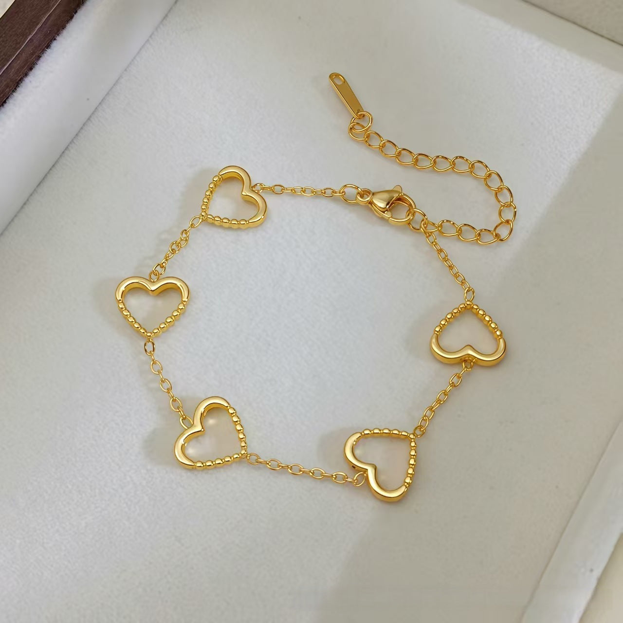 Wholesale Stainless Steel Four Leaf Clover Bracelet Fade Resistant Unisex Jewelry Accessory For Anniversary Gifts Boutique Resale