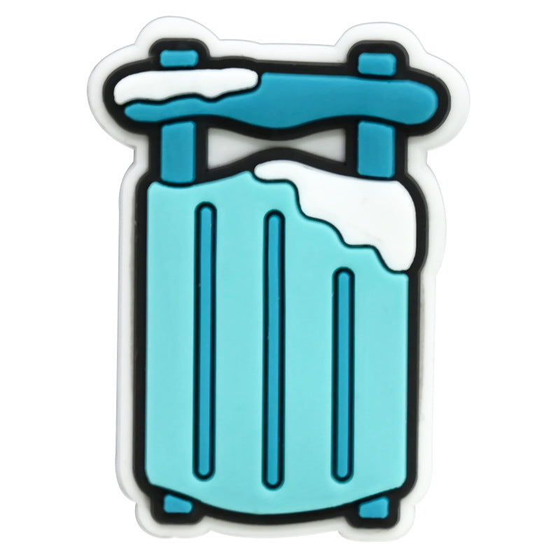 Wholesale Random 100pcs Winter PVC Soft Rubber Shoe Buckle Decoration ACC-SC-RYY058