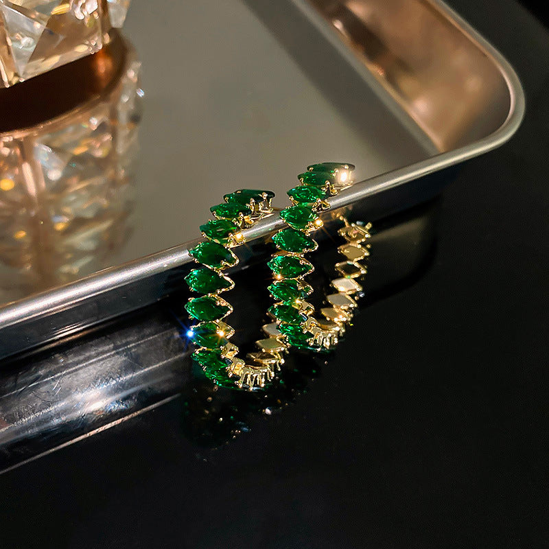 Wholesale Silver Needle Vintage Diamond Geometric Earrings ACC-ES-JingQiao005