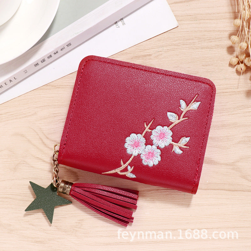 Wholesale PU faux leather card holder short wallet