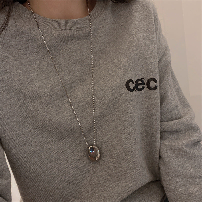 Collana all'ingrosso con gocce d'acqua in acciaio inossidabile che non sbiadisce