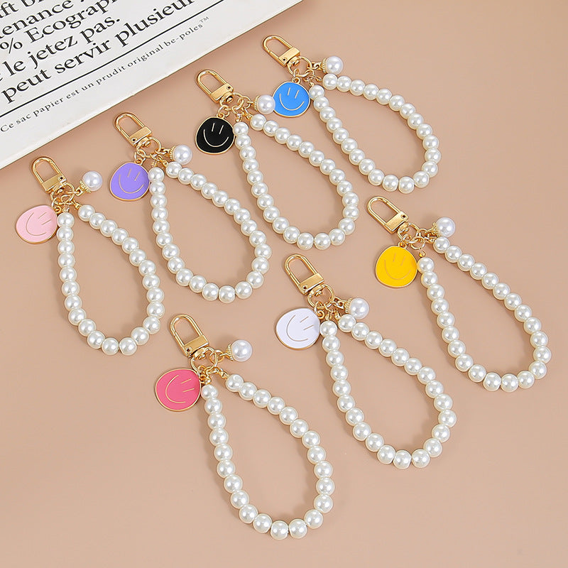Wholesale Colorful Smiley Face Alloy Keychain - Irregular Expression Bag Charm,  Trendy Accessory