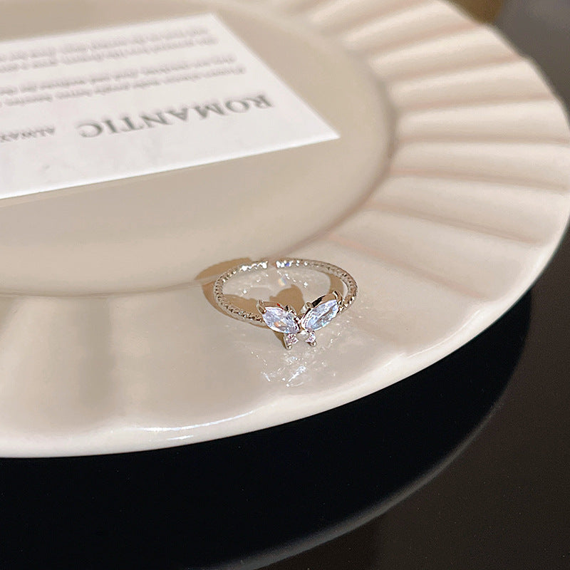 Wholesale Adjustable Micro Pavé Zircon Ring Fashion Accessory Gift for Women