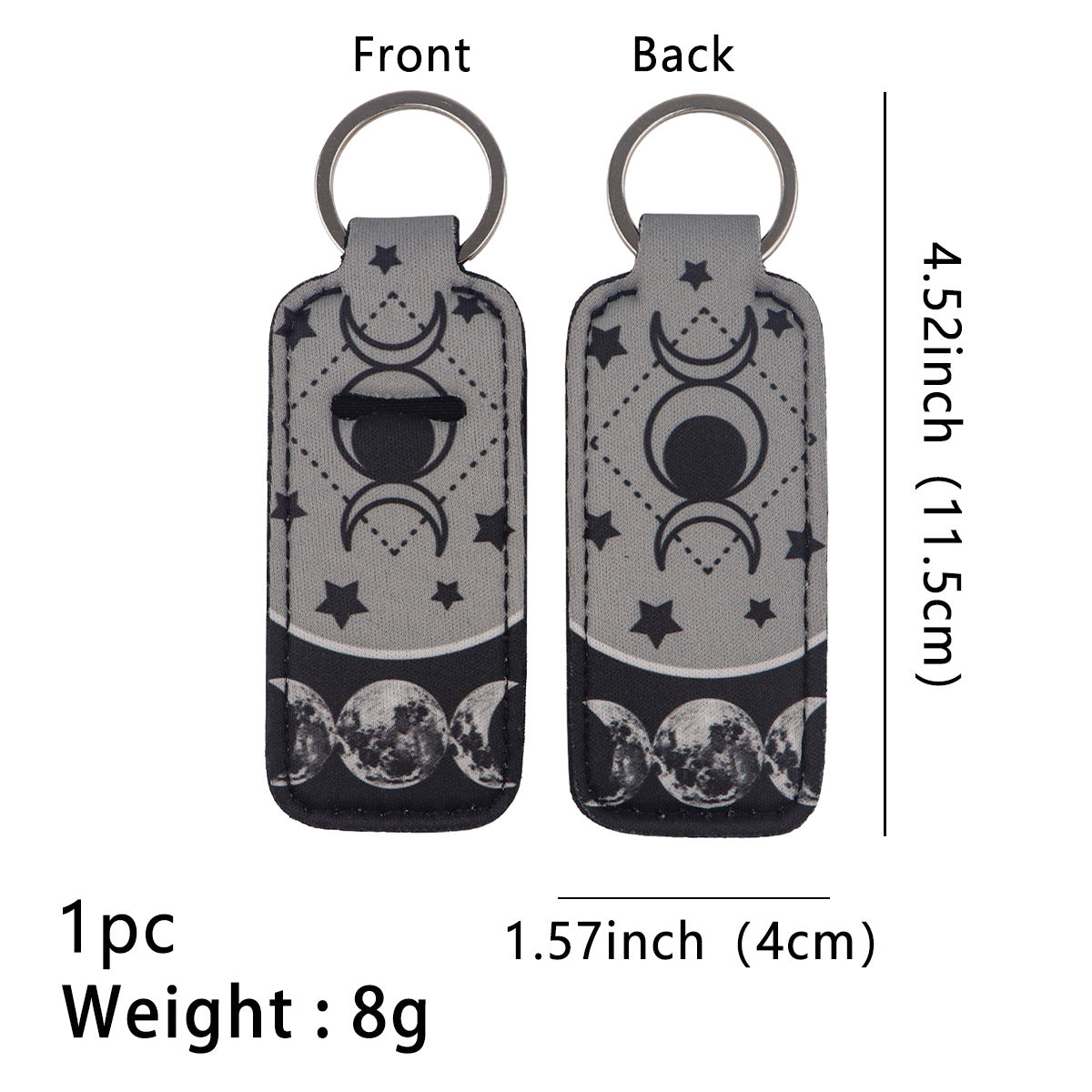 Wholesale 6pcs Moon Lipstick Set Keychain