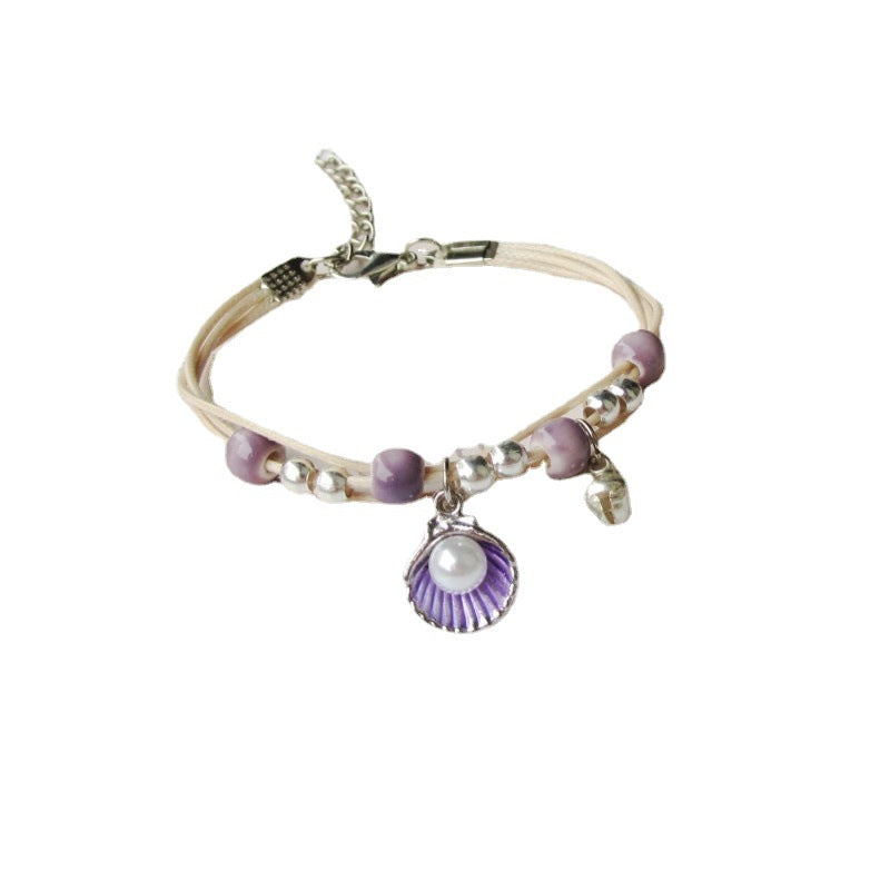 Wholesale Cute cartoon starfish shell bracelet