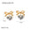 Wholesale  gold and silver color matching two-color love stainless steel earrings jewelry