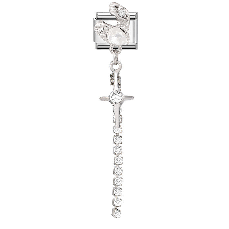 Wholesale Italian Charm Bracelet 9mm DIY Splicing Cute Creative Stainless Steel Composable Bracelet