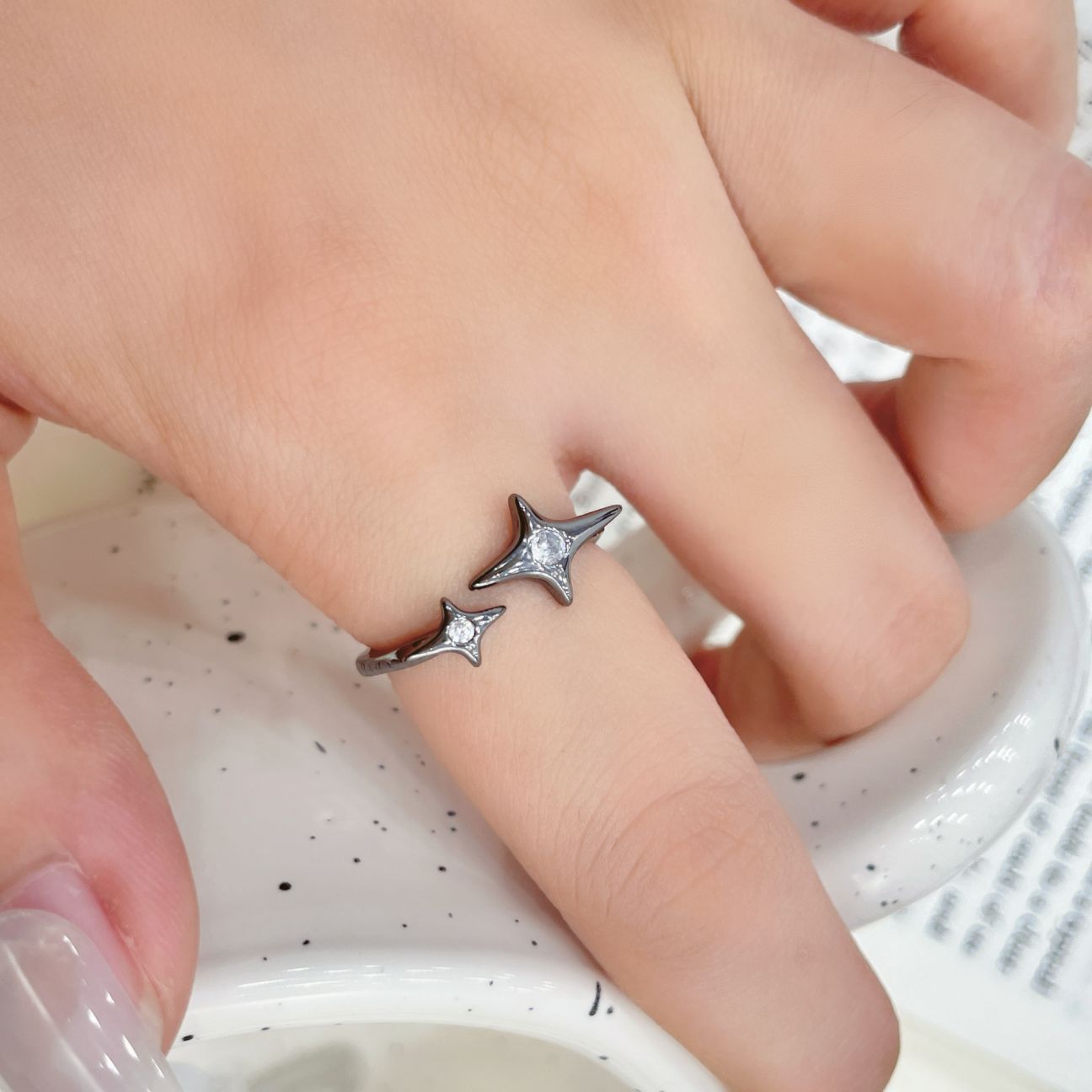 Wholesale  All-match Cute Cartoon Light Luxury  Ring