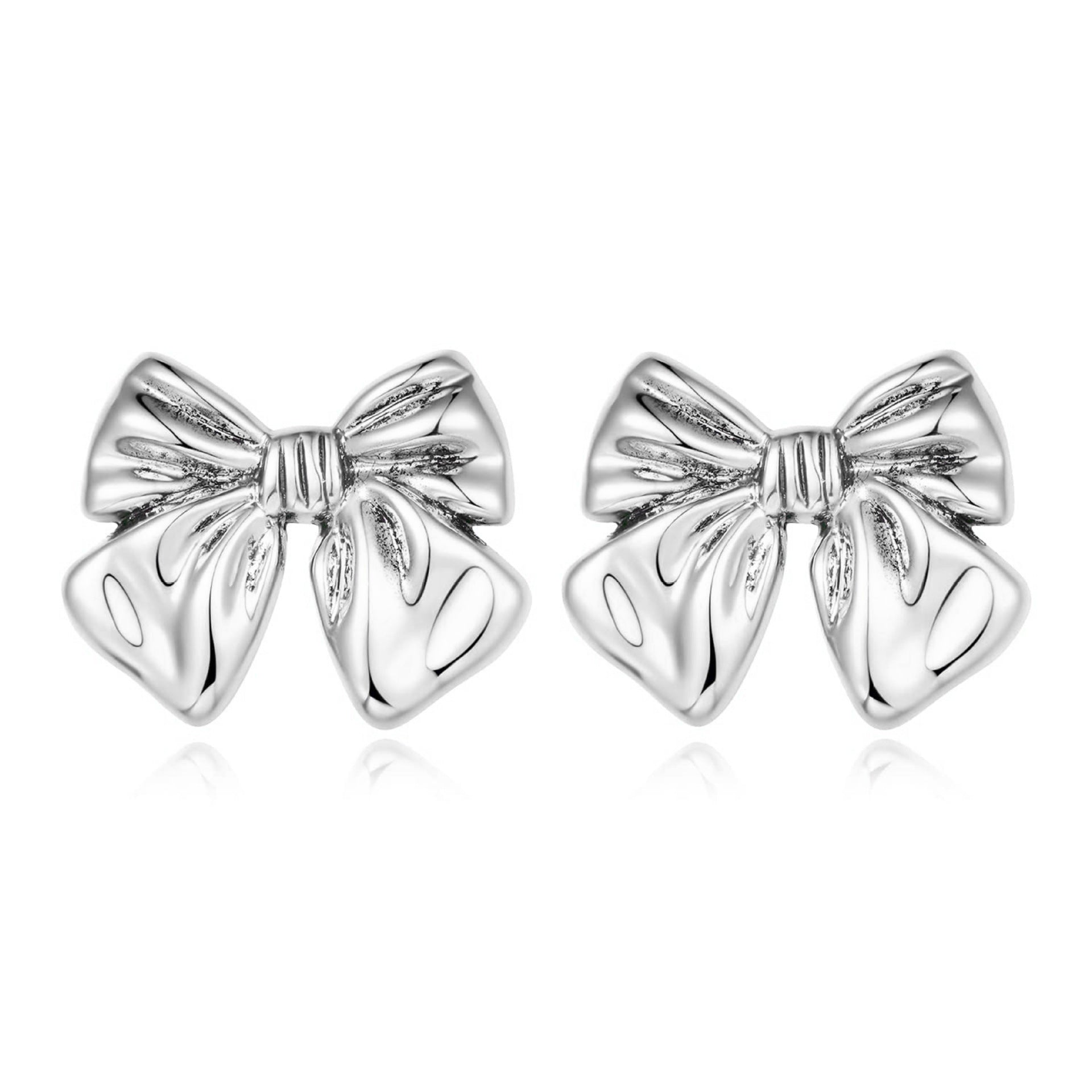 Wholesale Bow Earrings Copper Plated 18k Gold Earrings, Bow Knots, High Quality Jewelry ACC-ES-HuaChuang002