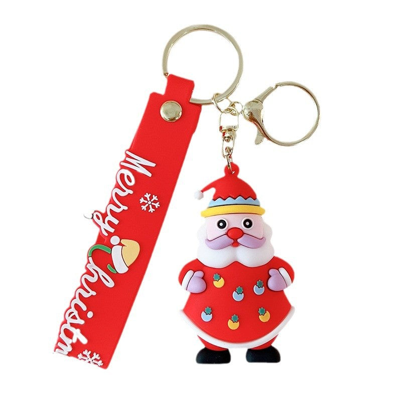 Wholesale Christmas Snowman Santa Snowman Keychain