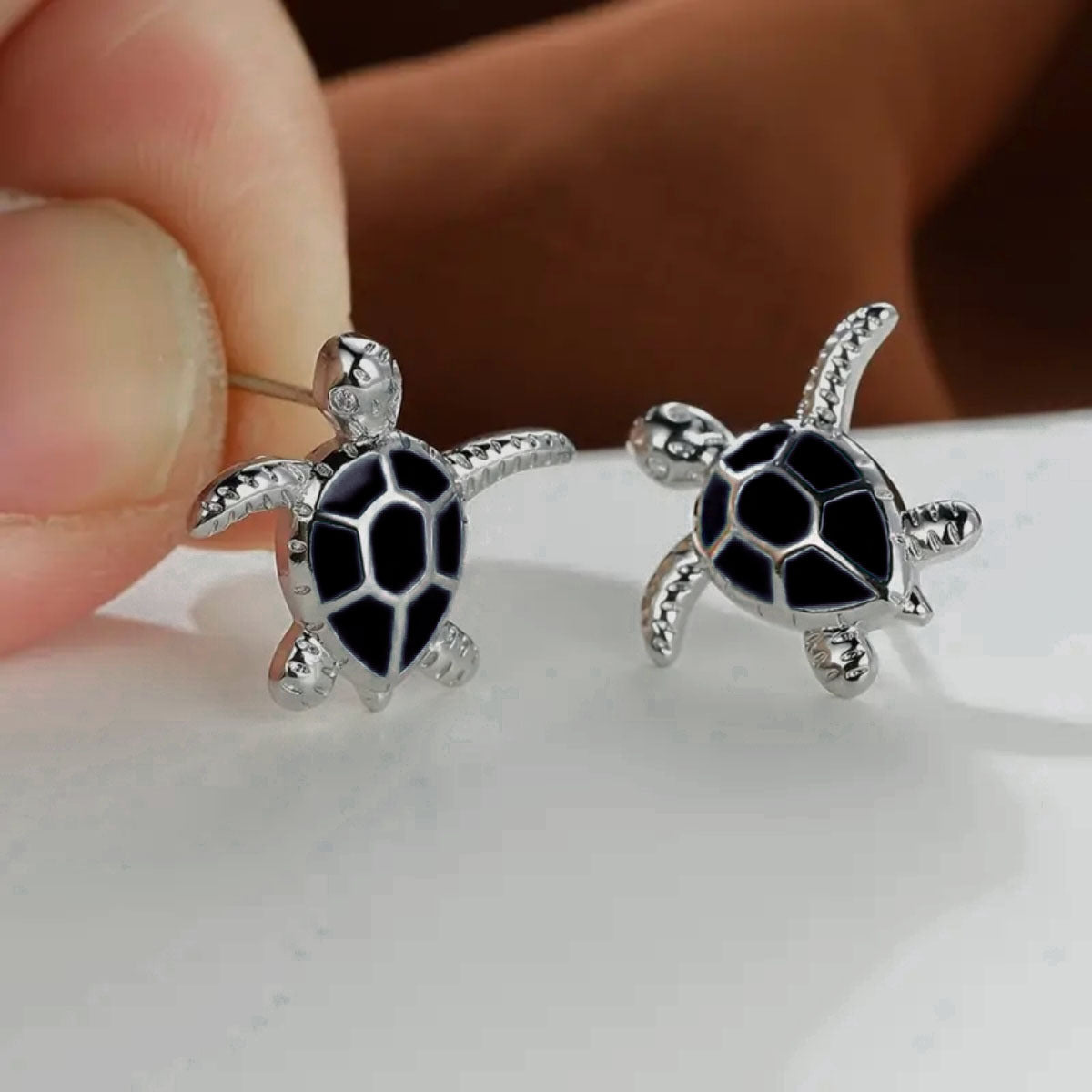 Wholesale  diamond sea turtle earrings