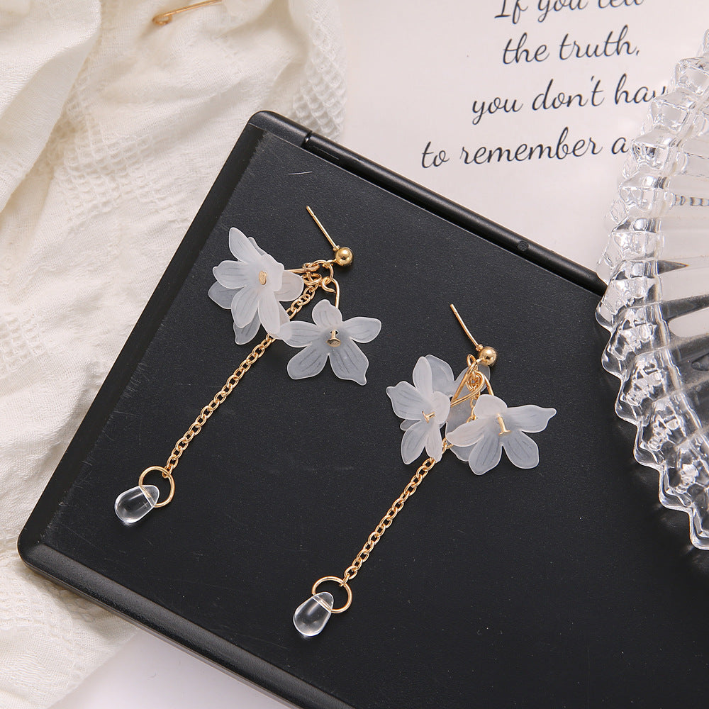 Wholesale  long flower drops earrings
