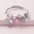 Wholesale crystal angel wings bear full diamond bow DIY open bracelet