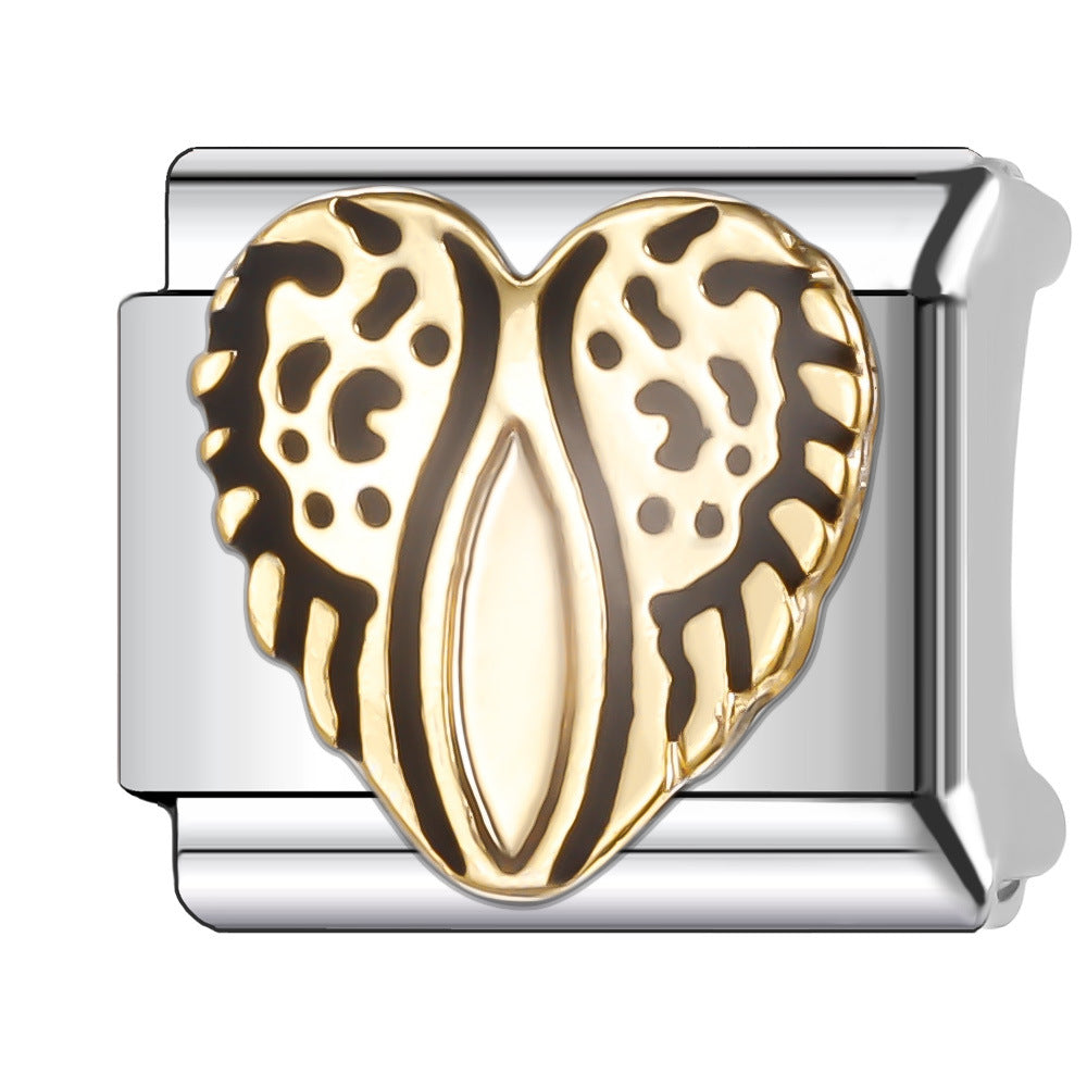 Wholesale Italian Charm Bracelet 9mm DIY Splicing Cute Animal Stainless Steel Composable Bracelet