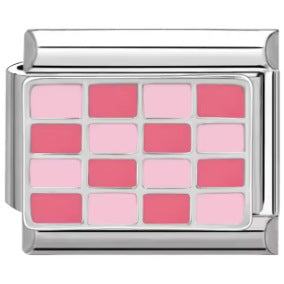 Wholesale Italian Charm Bracelet 9mm DIY Splicing Flag Nautical Flag Plaid Stainless Steel Composable Bracelet