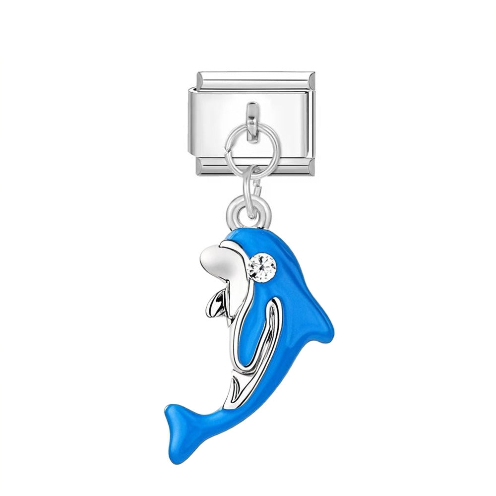 Wholesale  Italian Charm Bracelet 9mm DIY Animal Series   Creative Stainless Steel Composable Bracelet