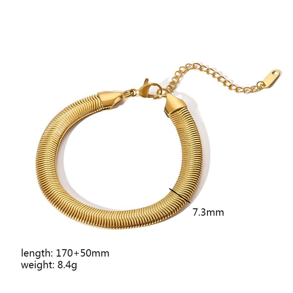 Wholesale DIY bracelet 18k gold stainless steel chain bracelet with a high-end feel