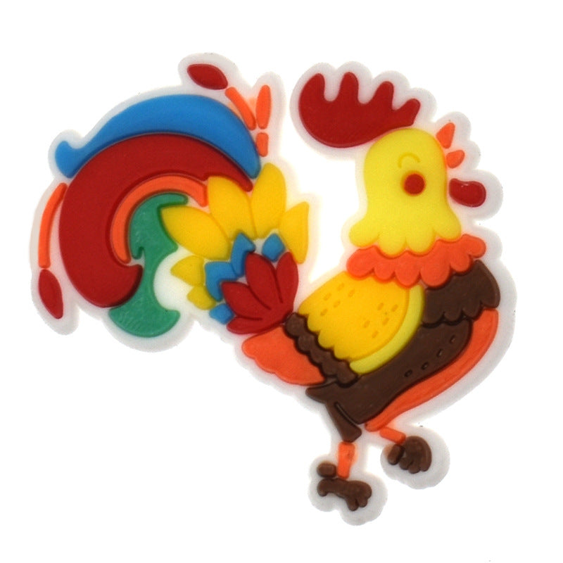 Wholesale Random 100pcs Farm Theme Cartoon Shoes Accessories Shoes Charms ACC-SC-RYY050