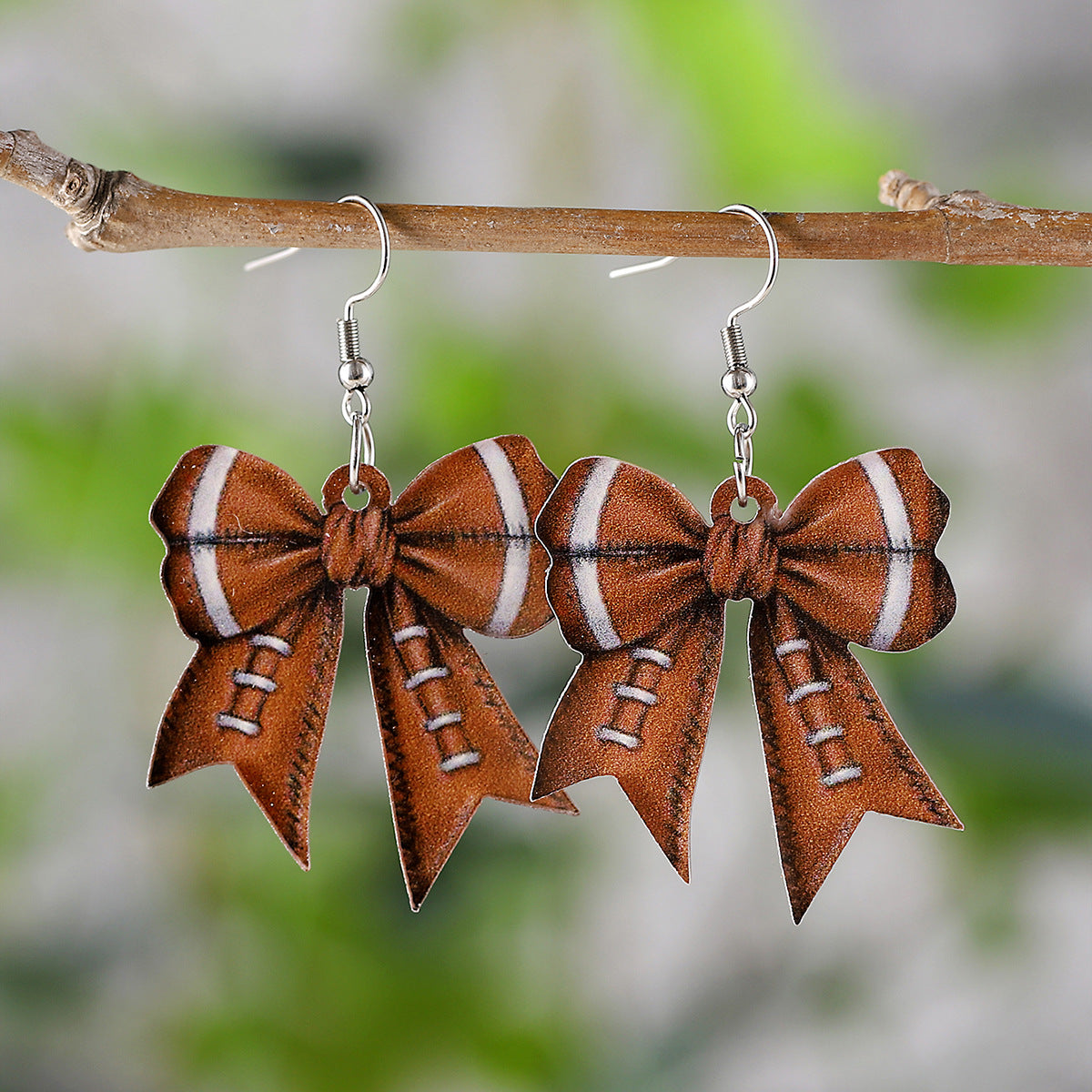 Wholesale  Sports Bow Pendant Earrings