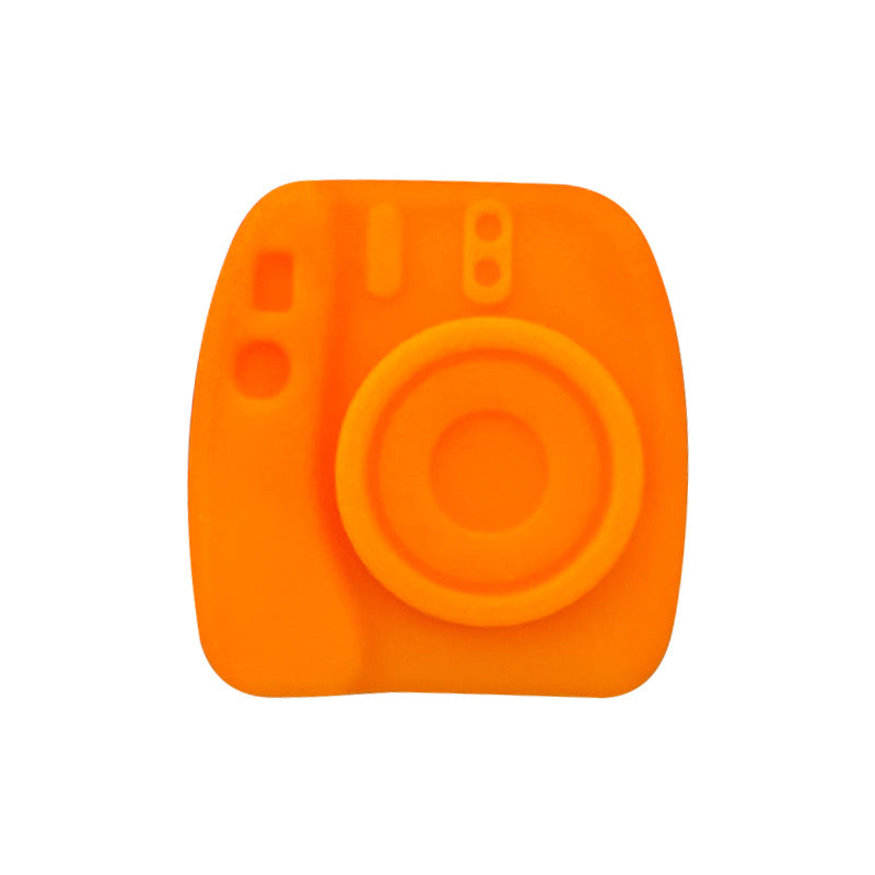 Wholesale 10pcs Solid Color Simulation Camera Beads Irregular Silicone Loose Beads DIY Accessories Focal Beads ACC-BDS-WDX224